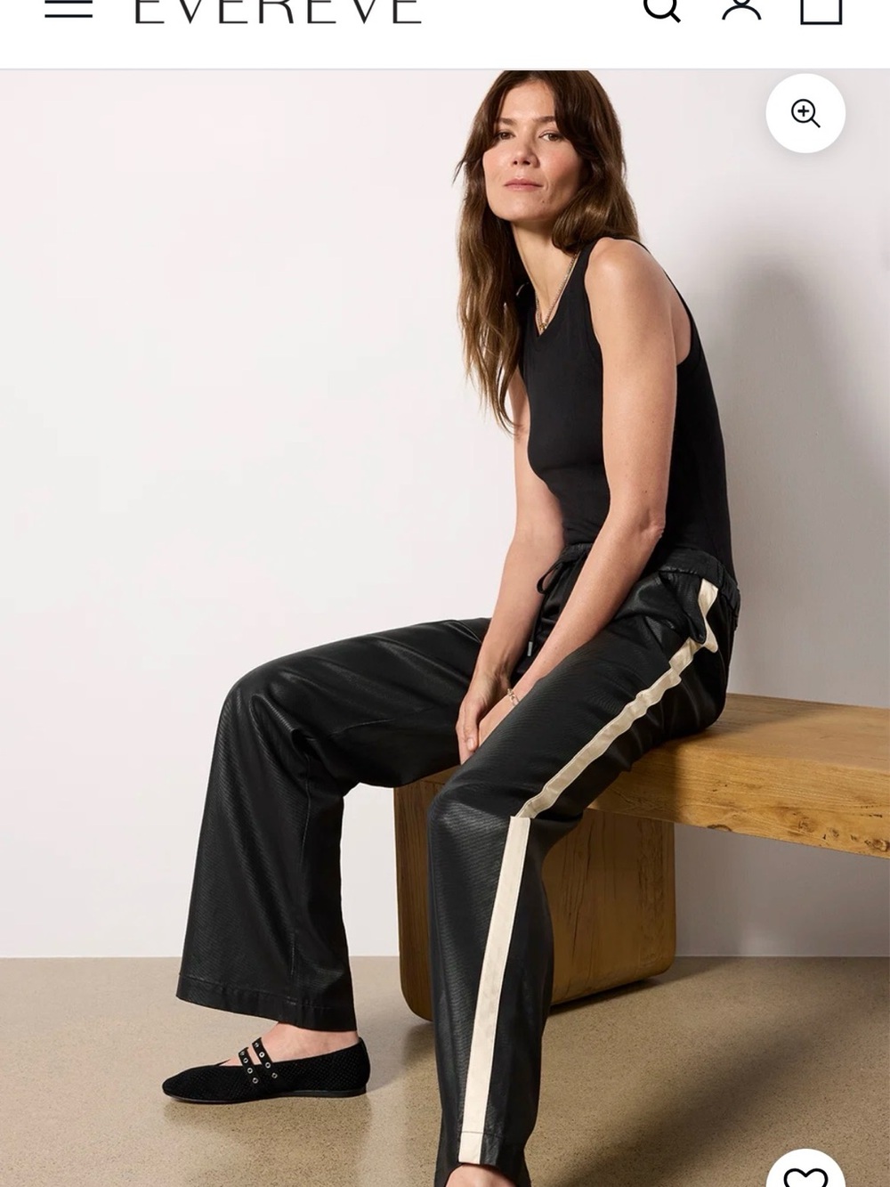 Sanctuary Coated Twill Track Pants